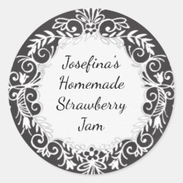 Beschriftung des Bottle Canning Jar-Etiketts in de Runder Aufkleber