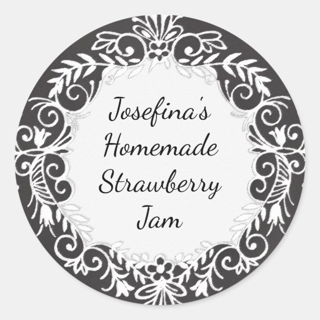 Beschriftung des Bottle Canning Jar-Etiketts in de Runder Aufkleber (Vorderseite)