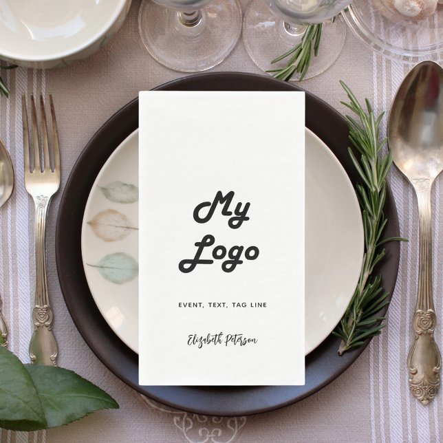 Beschriftung des Firmenlogos Serviette (Von Creator hochgeladen)