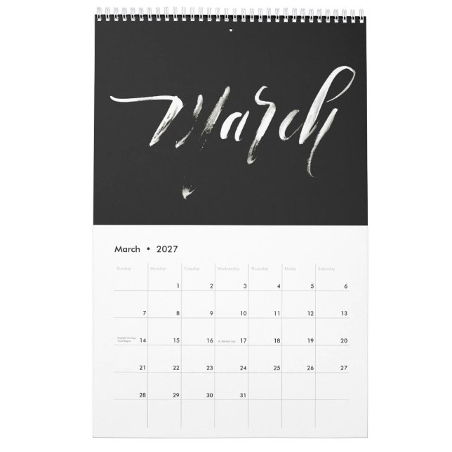 Beschriftungs-Kalender 2018 Kalender (Mär 2027)