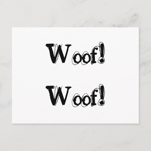 Beschwerde über Hundebarken Postkarte (Vorderseite)