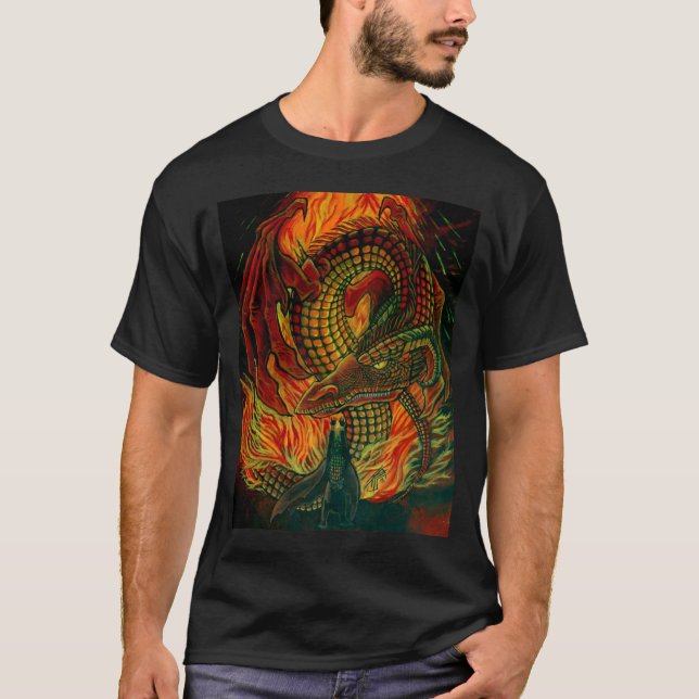 Beschwören Sie den Drachen T-Shirt (Vorderseite)