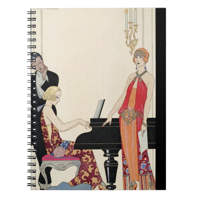 Beschwörung, Illustration für 'Gazette du Bon Ton' Notizblock (Vorderseite)