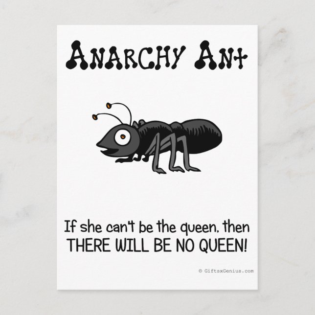 Beseitigung der Autorität Postkarte (Vorderseite)