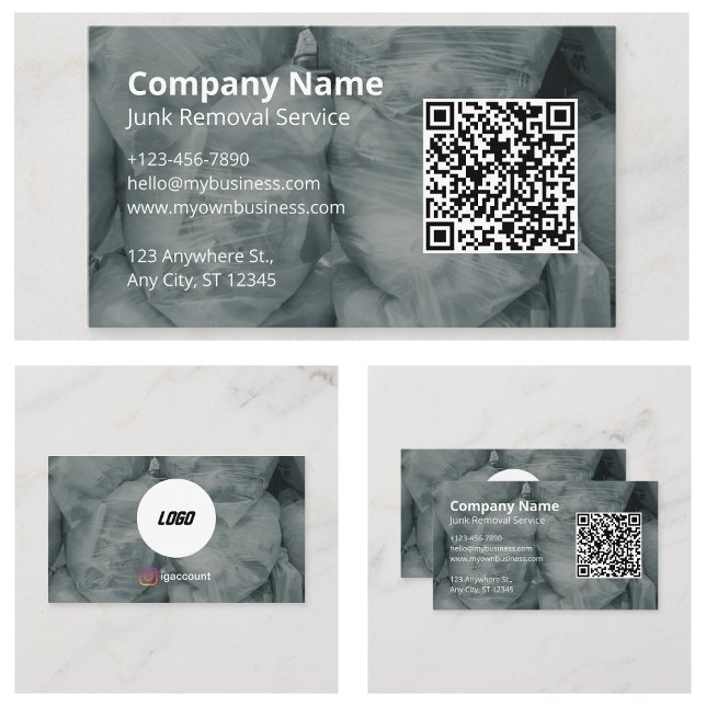 Beseitigung von Bauschutt Visitenkarte (Construction Junk Removal Business Card
)