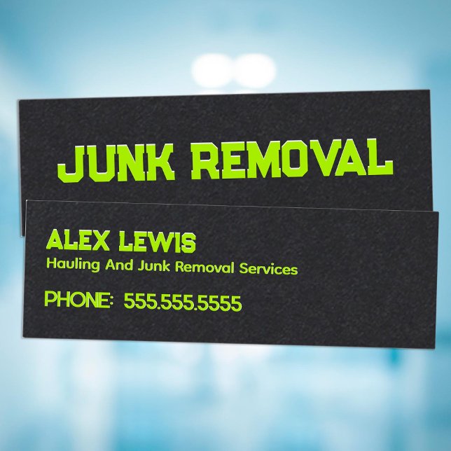 Beseitigung von Junk Mini Visitenkarte (Junk Removal Mini Business Cards)