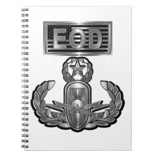 Beseitigung von Sprengstoff (EOD) Notizblock