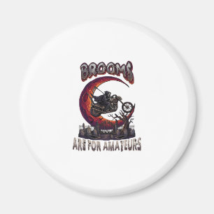 Besen Amateure Sensenmann Motorrad Halloween R Magnet