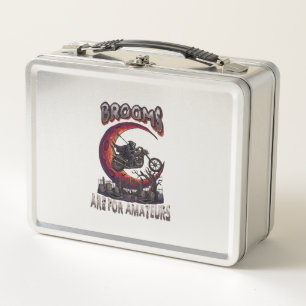 Besen Amateure Sensenmann Motorrad Halloween R Metall Brotdose