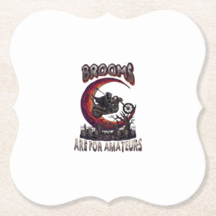 Besen Amateure Sensenmann Motorrad Halloween R Untersetzer
