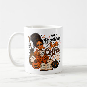 Besen Beats Kaffee Halloween Musiklehrer Kaffeetasse