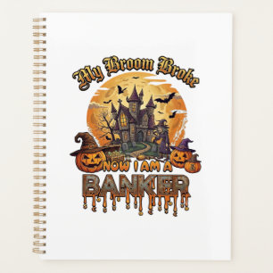 Besen Brach Bankier Halloween Spukhaus Hexe P Planer