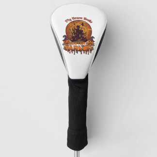 Besen Brach Bauer Halloween Hexe Spukhaus P Golf Headcover