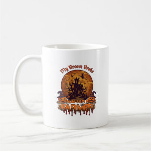 Besen Brach Bauer Halloween Hexe Spukhaus P Kaffeetasse