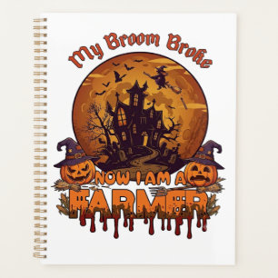 Besen Brach Bauer Halloween Hexe Spukhaus P Planer