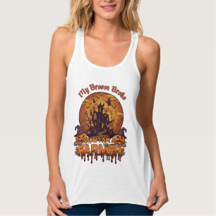 Besen Brach Bauer Halloween Hexe Spukhaus P Tank Top