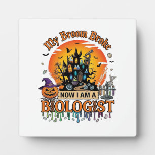 Besen Brach Biologe Halloween Verlassenes Schloss Fotoplatte