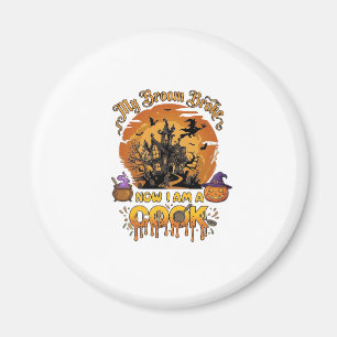 Besen Brach Koch Halloween Spukhaus Kessel Magnet