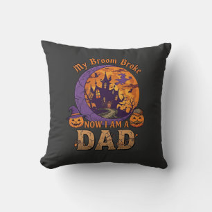 Besen Brach Papa Halloween Spukhaus Schnurrbart P Kissen