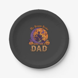 Besen Brach Papa Halloween Spukhaus Schnurrbart P Pappteller
