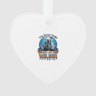 Besen Brach Schweißer Hexenfabrik Kürbisse Hallowe Ornament