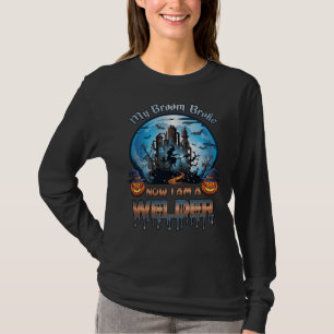 Besen Brach Schweißer Hexenfabrik Kürbisse Hallowe T-Shirt