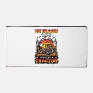 Besen brach Traktor Halloween Hexe Geister_1 Schreibtischunterlage