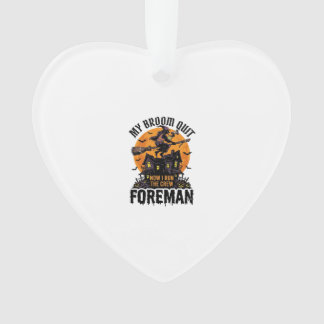 Besen brach Vorarbeiter Hexencrew Halloween-Design Ornament