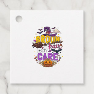 Besen Haar Dont Care Halloween Hexenhut Kürbis C Geschenkanhänger
