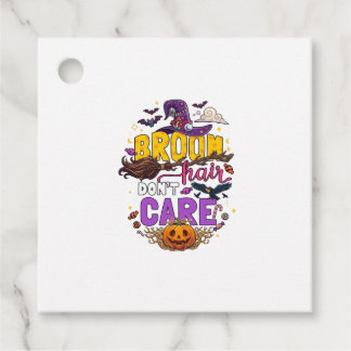 Besen Haar Dont Care Halloween Hexenhut Kürbis C Geschenkanhänger
