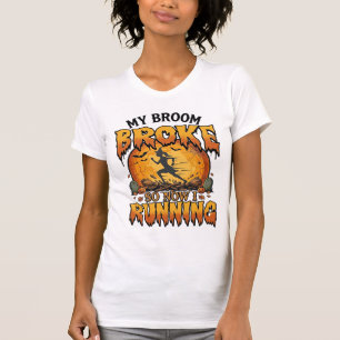 Besen kaputt, also jetzt Halloween Hexe Mond_1 T-Shirt