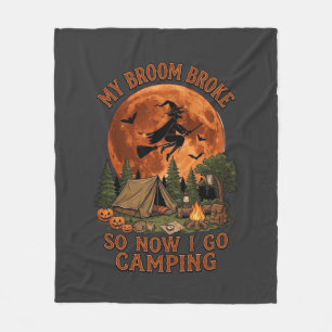 Besen kaputt Halloween Hexe Camping Zelt Lagerfeue Fleecedecke