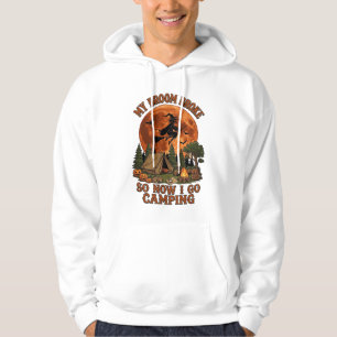 Besen kaputt Halloween Hexe Camping Zelt Lagerfeue Hoodie