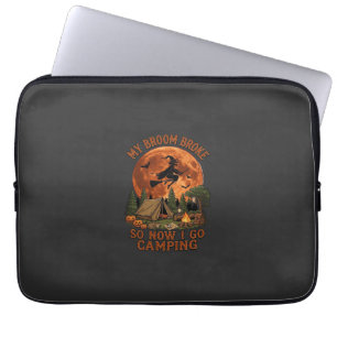 Besen kaputt Halloween Hexe Camping Zelt Lagerfeue Laptopschutzhülle
