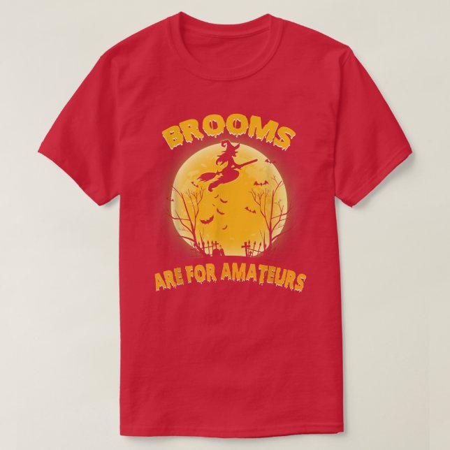 Besen sind für Amateure Shirt Rotzunge Broom H (Design vorne)