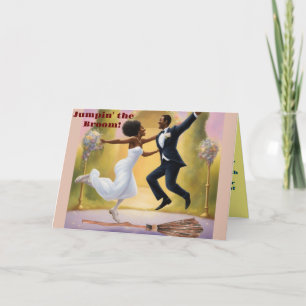 Besen Sprung Dankeskarte