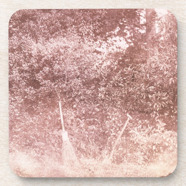 Besen und Spaten, 1842 (b/w Foto) Getränkeuntersetzer (Vorderseite)