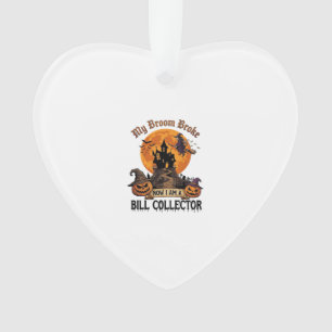 Besen zerbrach Geldeintreiber Halloween Spukhaus Ornament