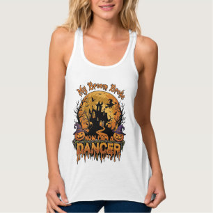 Besen zerbrochener Tänzer Halloween Spukhaus Kürbi Tank Top