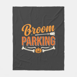 Besenginster-Parking-Halloween-Vektordesign_1 Fleecedecke
