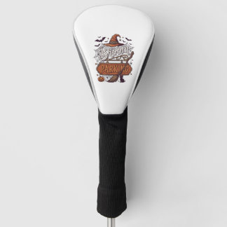 Besenparkplatz Halloween Hexenhut Besenstiel Schwa Golf Headcover