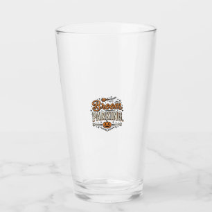 Besenparkplatz Halloween Vintage Hexenvektor-Desig Glas