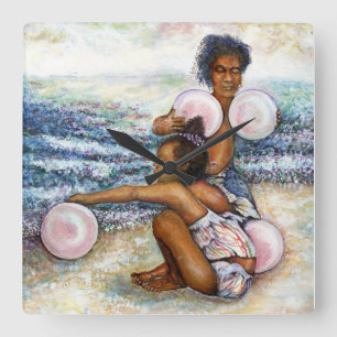 Besessen davon, das Unmögliche zu erobern Quadratische Wanduhr