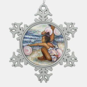 Besessen davon, das Unmögliche zu erobern Schneeflocken Zinn-Ornament
