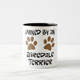 Besessen durch Airedale Terrier Zweifarbige Tasse