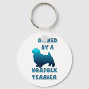 Besessen durch ein Norfolk Terrier Schlüsselanhänger