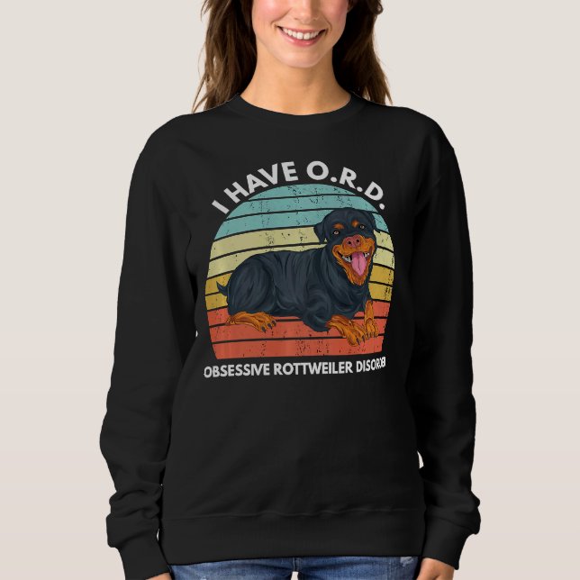 besessen von Rottweilers Rottweiler Niedlich Rotti Sweatshirt (Vorderseite)