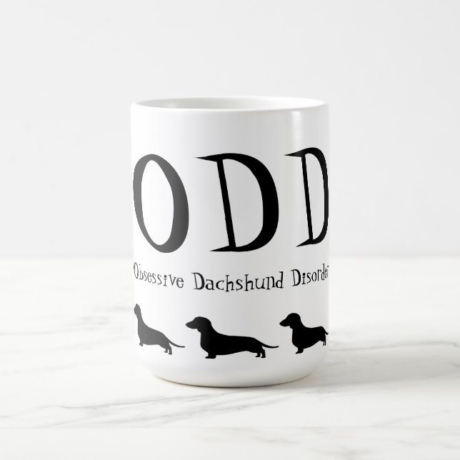 Besessene Dackel-Störung Tasse (Mittel)