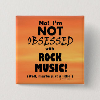 Besessene Rock Music Button