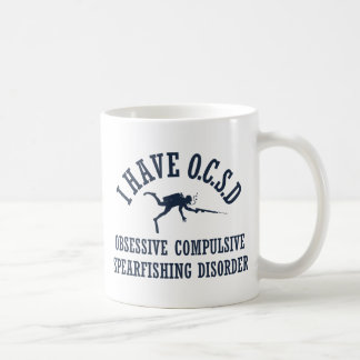 Besessene zwingende Spearfishing Störung Kaffeetasse